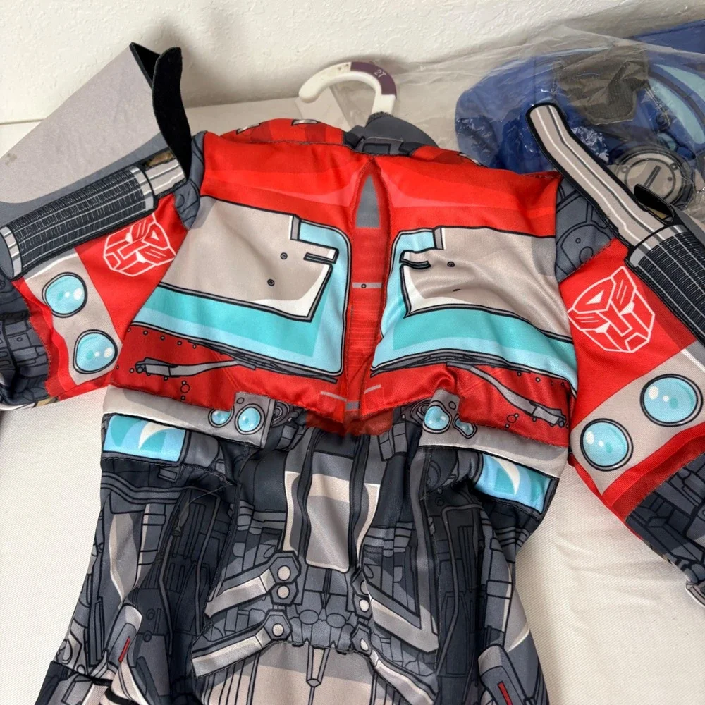 Hasbro children's Optimus Prime Transformer Costume Jumpsuit With Mask‎ dress up